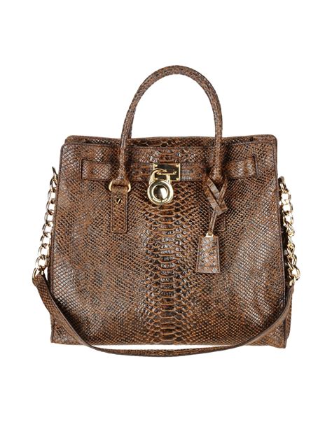 michael kors brown and black purse|Michael Kors brown tote handbags.